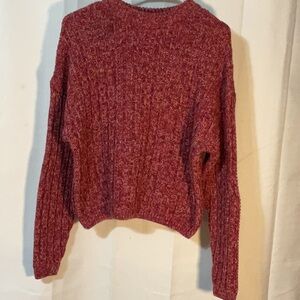 Universal Thread Crew Neck Sweater with Chunky Cable-Knit Texture